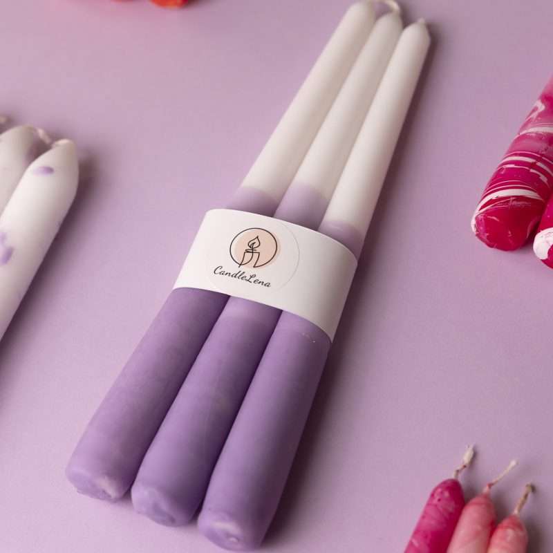 Purple Love Κερί Κηροπηγίου CandleLena