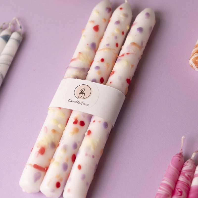 Birthday Dip Dye Κερί Κηροπηγίου CandleLena